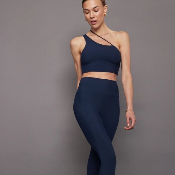Carbon38 One Shoulder Convertible Bra Top in Navy Blazer Blue S $98 - Picture 2 of 6
